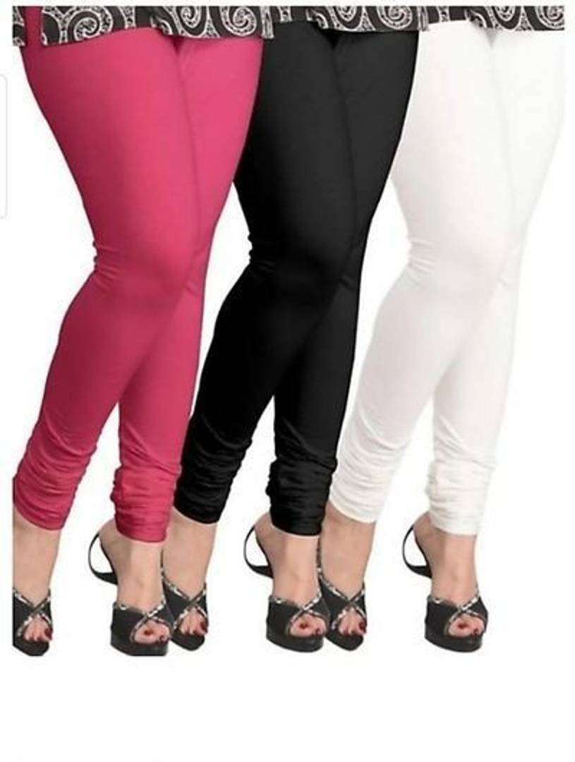Maitri's  Cotton Strachable Solid Leggings ; Combo of 3 - SVB Ventures